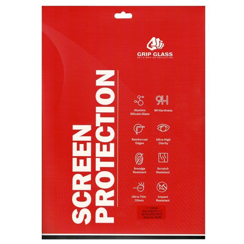 Grip Glass - Tempered Glass Screen Protector for iPad Pro 11 / iPad Pro 11 2nd / iPad Pro 11 3rd (2021) /   iPad Pro 11 4th (2022) / iPad Air 4 / Air 5  