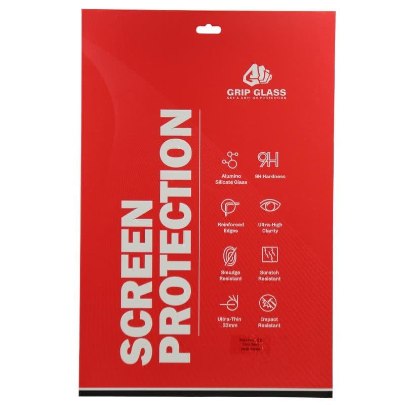 Grip Glass -Tempered Glass Screen Protector for iPad Pro 12.9 3rd Gen / iPad Pro 12.9 4th Gen / iPad Pro 12.9 5th Gen (2021) / iPad Pro 12.9 6th Gen (2022)