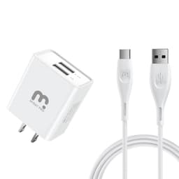 (2in1) MyBat Pro - Travel Adapter w/ USB-C Cable (6ft)