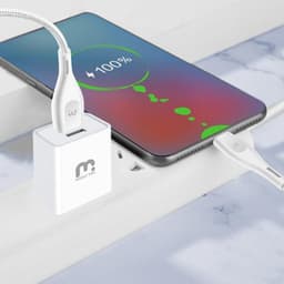 (2in1) MyBat Pro - Travel Adapter w/ USB-C Cable (6ft)