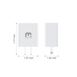 (2in1) MyBat Pro - Travel Adapter w/ Micro USB Cable (6ft)