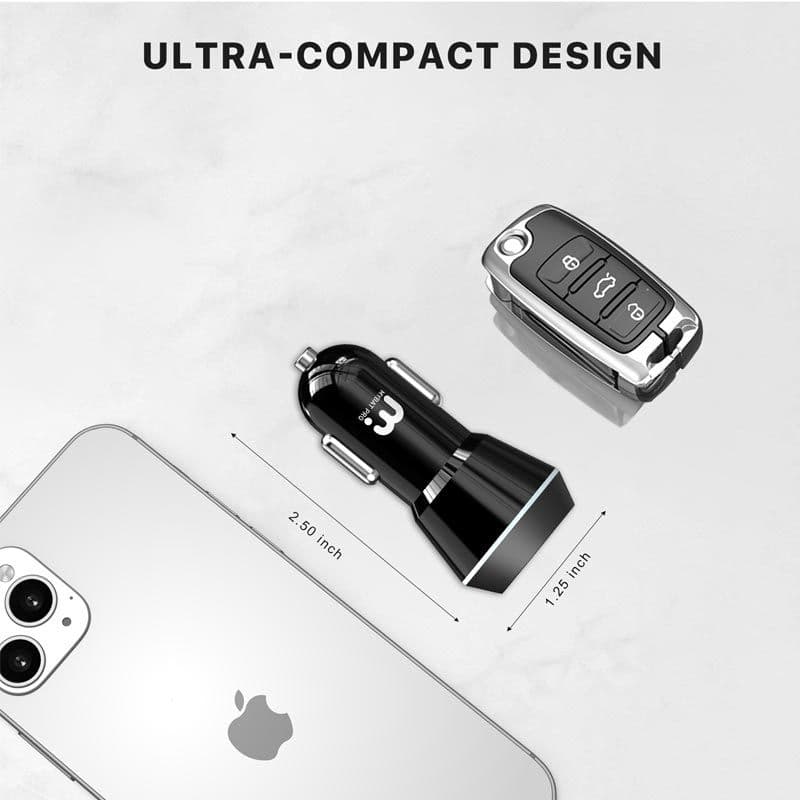 MyBat Pro - 2 Port USB-C PD / QC 3.0 Car Adapter (20W)