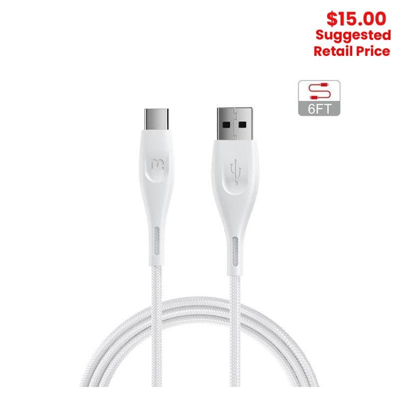 MyBat Pro - USB-C Data Cable 6ft (White)