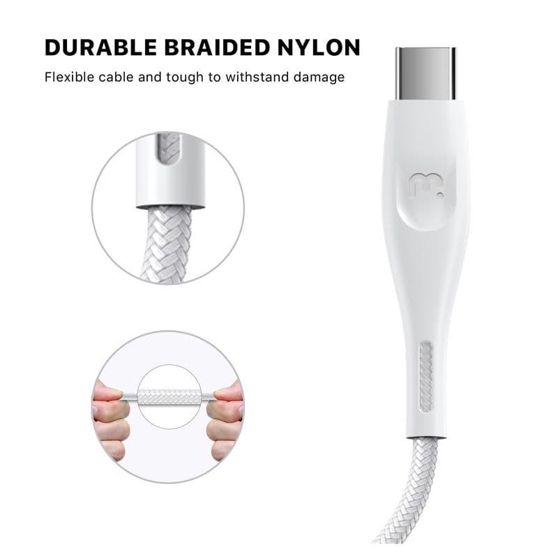 MyBat Pro - USB-C Data Cable 6ft (White)