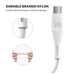 MyBat Pro - USB-C Data Cable 6ft (White)