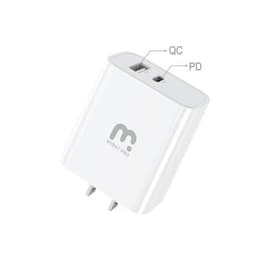 MyBat Pro - Dual USB / USB-C Adapter (22W) (White)