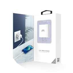 MyBat Pro - PD / QC 3.0 Wall Adapter w/ USB-C to MFi Lightning Cable (4ft) (White)