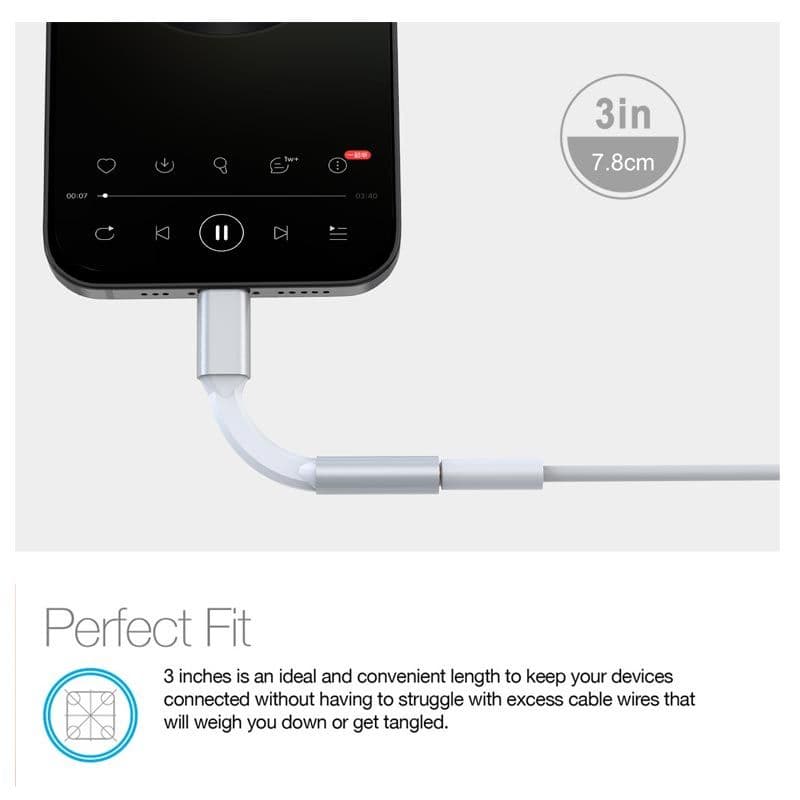 MyBat Pro - MFi Lightning Connector to 3.5mm Audio Adapter 