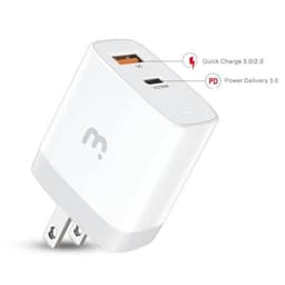 MyBat Pro - Dual USB / USB-C Adapter (30W) (White)
