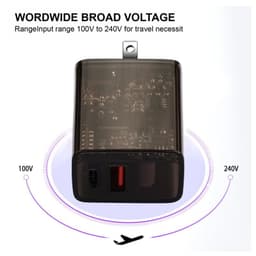 MyBat Pro - 20W USB-C Wall Charger (Exploration Version) - Transparent Smoke