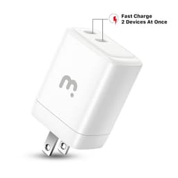 MyBat Pro - USB-C Fast Charging Wall Charger (40W) (White)