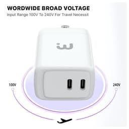 MyBat Pro - USB-C Fast Charging Wall Charger (40W) (White)