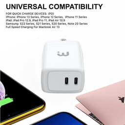 MyBat Pro - USB-C Fast Charging Wall Charger (40W) (White)