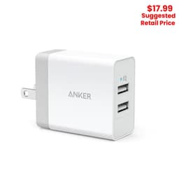 Anker - PowerPort Dual USB Power Adapter (24W)