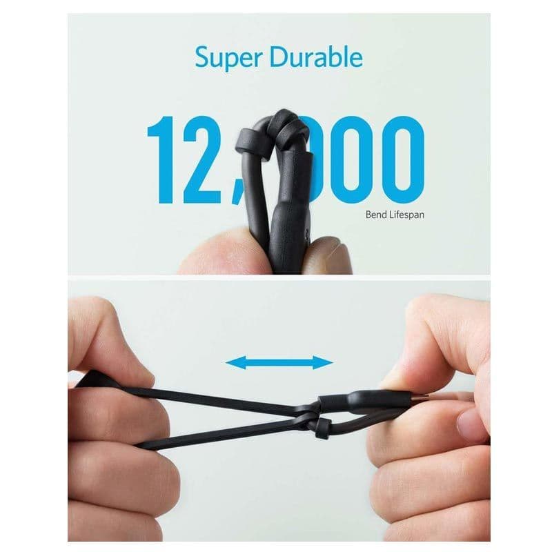 (3in1) Anker - PowerLine II Micro USB / USB-C / Lightning Cable (3ft)