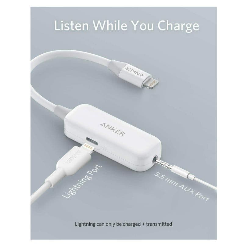 Anker -  Lightning to 3.5mm AUX Port / Charging Adapter