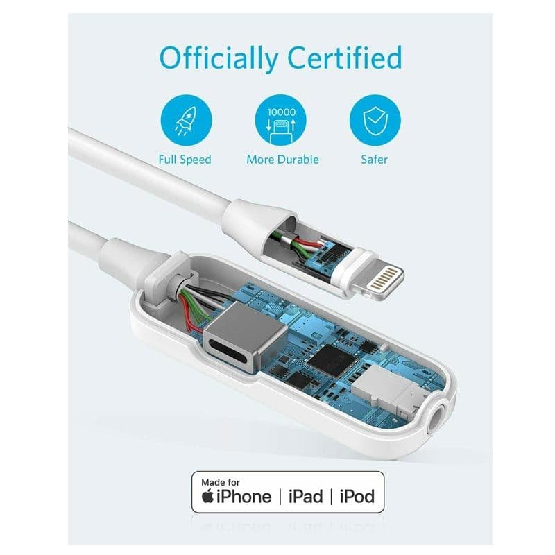 Anker -  Lightning to 3.5mm AUX Port / Charging Adapter