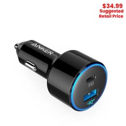 Anker - PowerDrive Speed+ USB-C / USB Car Adapter