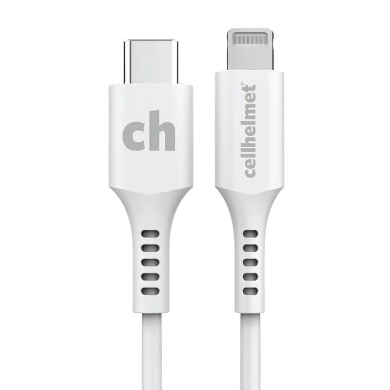 cellhelmet - Lightning Charge Cable USB-C for Apple (10ft Round)