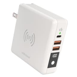 cellhelmet - Multi-Charge Pro: 8K mAh Power Bank / Qi Wireless Charger w/ USB-C and USB-A Outputs