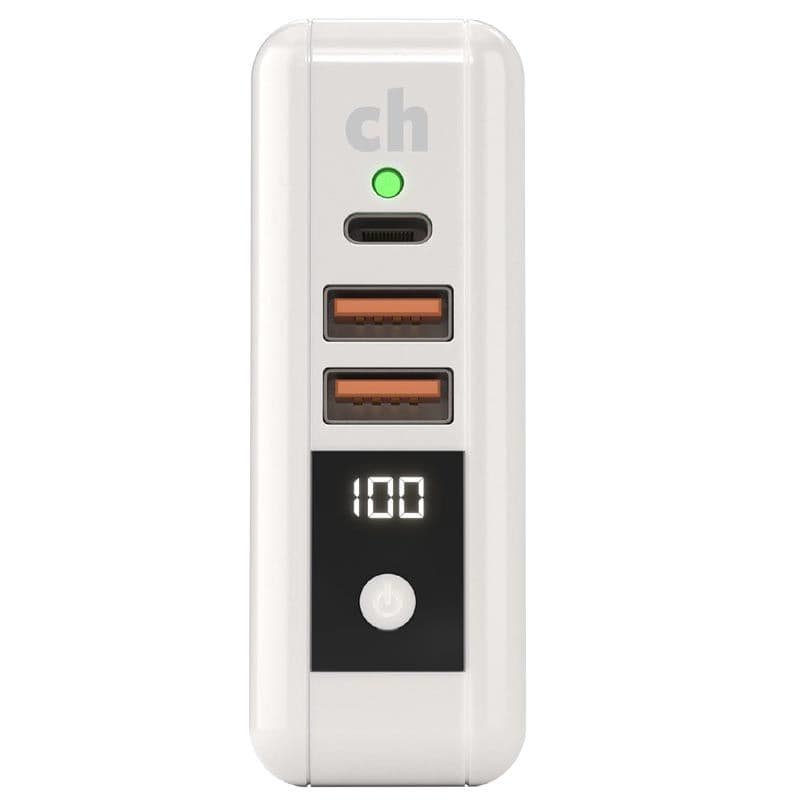 cellhelmet - Multi-Charge Pro: 8K mAh Power Bank / Qi Wireless Charger w/ USB-C and USB-A Outputs