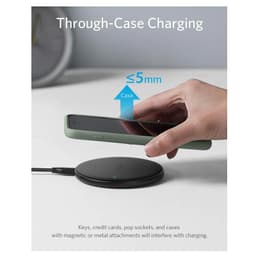 Anker -10W Max Wireless Fast-Charging Pad PowerWave Pad Qi