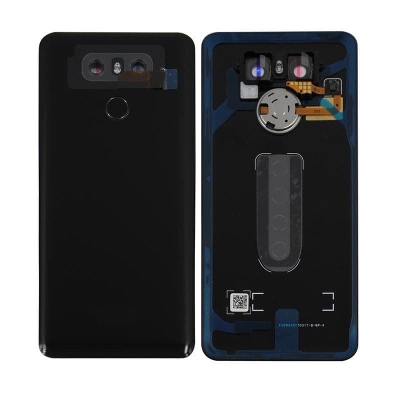 Back Cover w/ Fingerprint Scanner for LG G6 (Black)