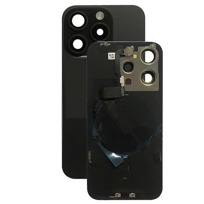 OEM Pull - Back Glass w/ Small Parts for iPhone 15 Pro Max (US Version) (Grade A) (Black Titanium)