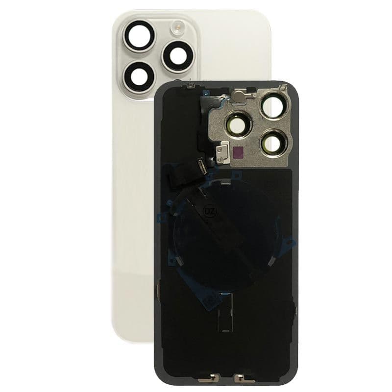 OEM Pull-Back Housing for iPhone 15 Pro (US Version) (Grade B Plus) (White Titanium) - Injured Gadgets
