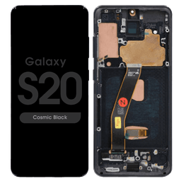 Refurbished - OLED Screen and Digitizer Assembly w/ Frame for Samsung Galaxy S20 (Verizon 5G UW) (G980) (Cosmic Black)
