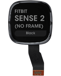 Refurbished - LCD Screen and Digitizer Assembly for Fitbit Sense 2 (No Frame) (Black)