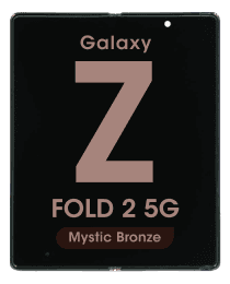Service Pack - OLED Screen and Digitizer Assembly w/ Frame for Samsung Galaxy Z Fold 2 5G (F916) (US / International Version) (Main Screen) (Mystic Bronze)