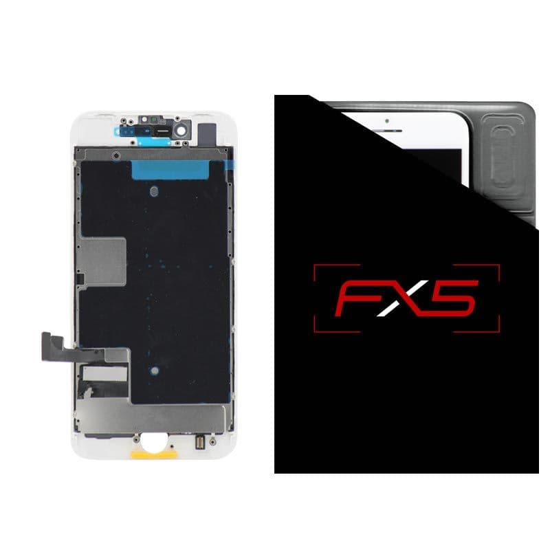 FX5 LCD Panel Screen and Digitizer Assembly, White, for iPhone 8 (4.7") & SE (2020) (4.7")