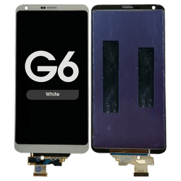 LCD Screen and Digitizer Assembly for LG G6 (No Frame) (White)