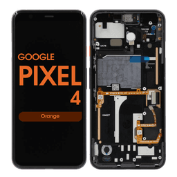 OLED Screen and Digitizer Assembly w/ Frame for Google Pixel 4 (Orange)