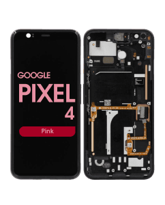 OLED Screen and Digitizer Assembly w/ Frame for Google Pixel 4 (Pink)