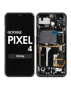 OLED Screen and Digitizer Assembly w/ Frame for Google Pixel 4 (White)
