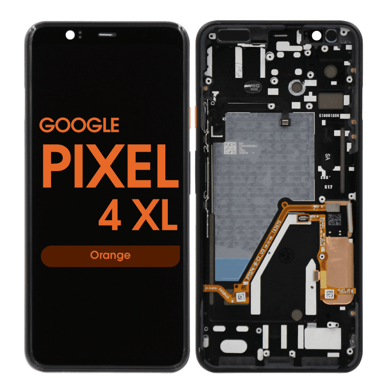 OLED Screen and Digitizer Assembly w/ Frame for Google Pixel 4 XL (Orange)