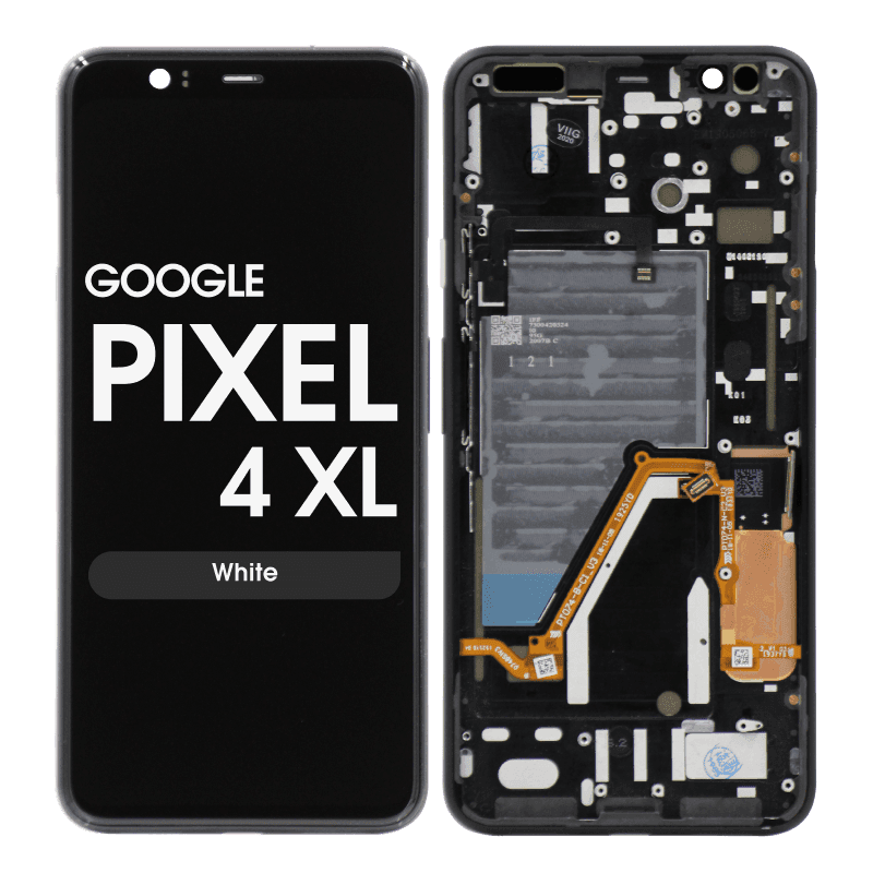 OLED Screen and Digitizer Assembly w/ Frame for Google Pixel 4 XL (White)