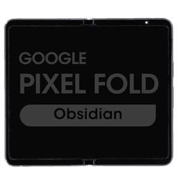 OEM Pull - Inner OLED Screen and Digitizer Assembly w/ Frame for Google Pixel Fold (Grade B) (Obsidian)