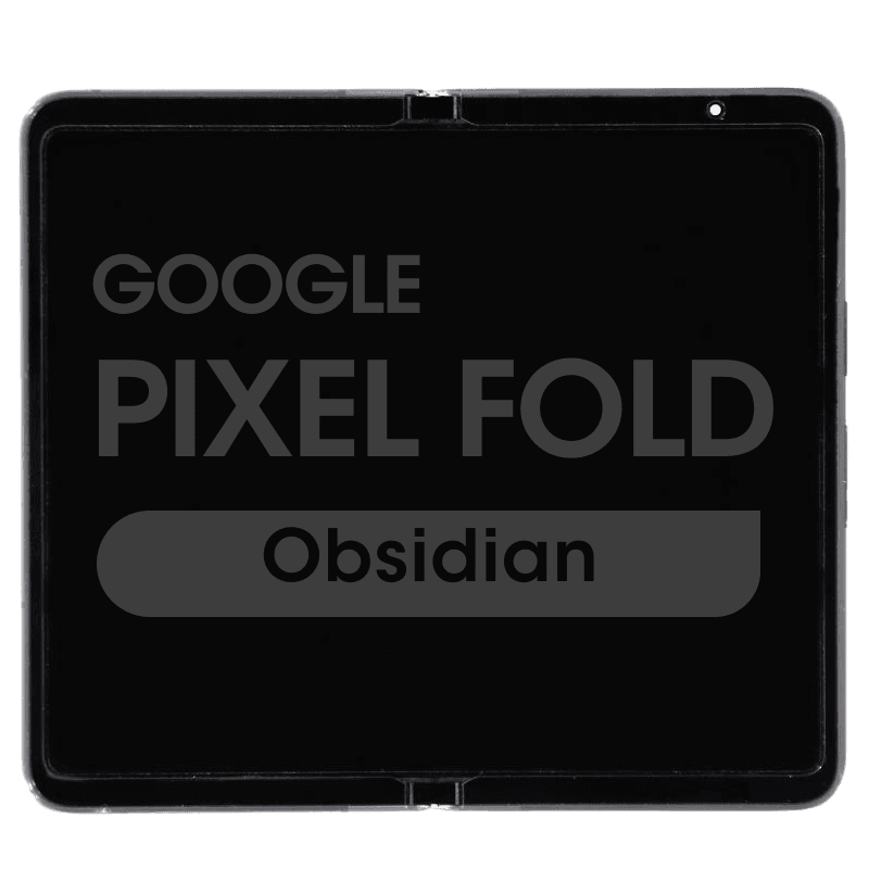 OEM Pull - Inner OLED Screen and Digitizer Assembly w/ Frame for Google Pixel Fold (Grade B Plus) (Obsidian)