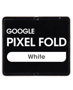 OEM Pull - Inner OLED Screen and Digitizer Assembly w/ Frame for Google Pixel Fold (Grade B Plus) (White)