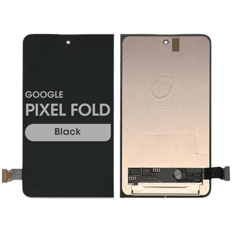 Refurbished - Outer OLED Screen and Digitizer Assembly for Google Pixel Fold (No Frame) (Black)