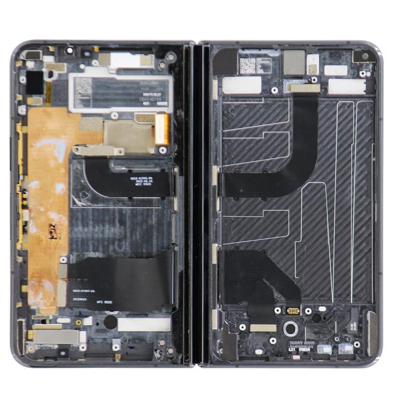 OEM Pull - Inner OLED Screen and Digitizer Assembly w/ Frame for Google Pixel Fold (Grade B Plus) (Obsidian)
