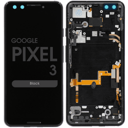 OLED Screen and Digitizer Assembly w/ Frame for Google Pixel 3 (Black)