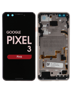 OLED Screen and Digitizer Assembly w/ Frame for Google Pixel 3 (Pink)