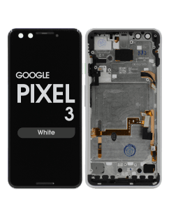 OLED Screen and Digitizer Assembly w/ Frame for Google Pixel 3 (White)