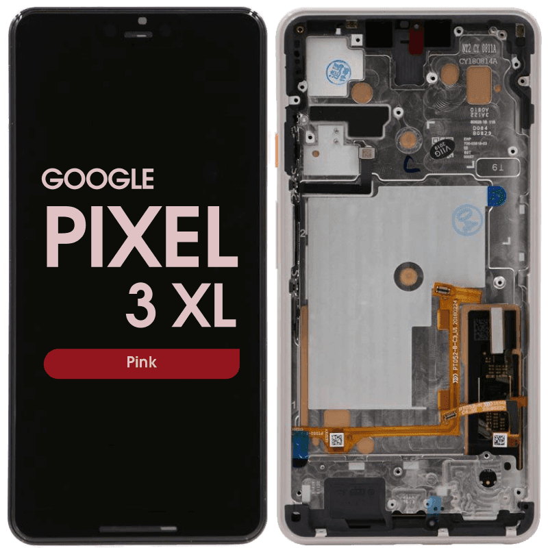 OLED Screen and Digitizer Assembly w/ Frame for Google Pixel 3 XL (Pink)