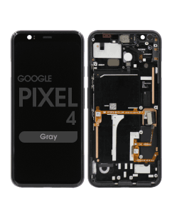 OEM Pull - OLED Screen and Digitizer Assembly w/ Frame for Google Pixel 4 (Grade C) (Gray)