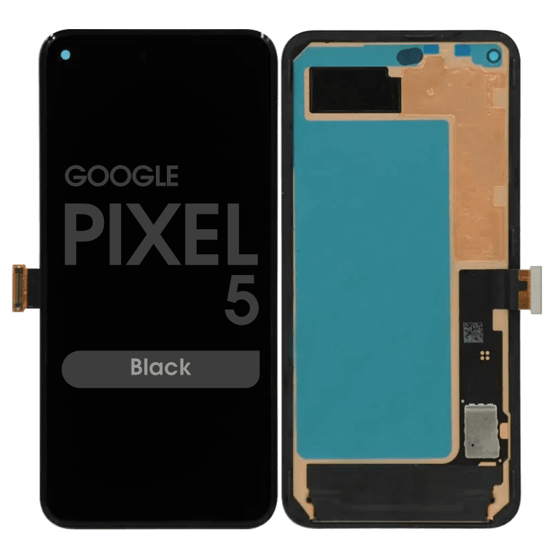 Premium - OLED Screen and Digitizer Assembly w/ Frame for Google Pixel 5 (Black)
